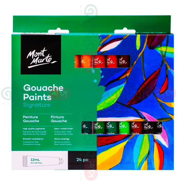 Mont marte Gouache Paints  24pc x 12ml. 