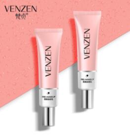 30ml VENZEN W Primer Make Up Shrink Pore Primer Base Smooth Face Brighten Makeup Skin Invisible Pores Concealer Korea makeup. 