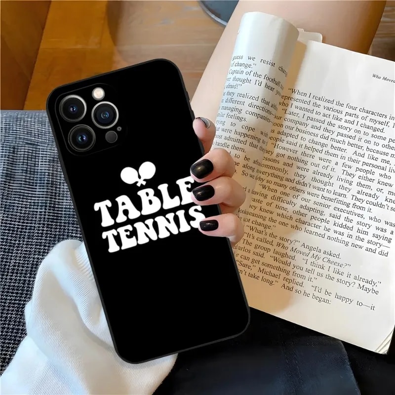 Table Tennis Racket Ping Pong Phone Case For Iphone 14ProMax 11 13 14 Pro Xs Max Mini Xr X 7 8 6 6s Plus Shell Coque Honoria. 