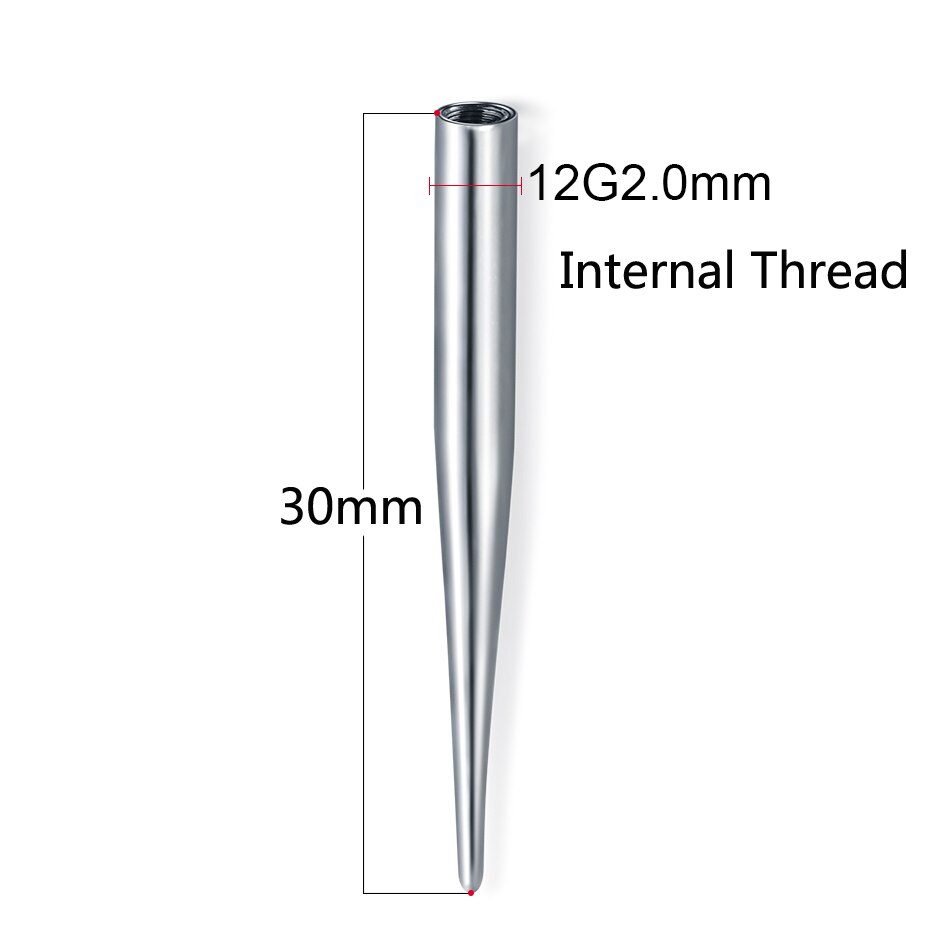 1PC Titanium Insertion Pins Taper Expander Piercing Tool Internal/External Thread Body Jewelry Labret Lip Dermal Pull Pin Tools. 