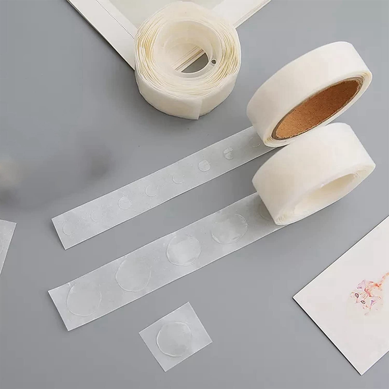 JAERBEE 4 Rolls Glue Point Balloon Glue Removable Adhesive Dots Double Sided Dots of Glue Tape for Balloons for Party Decoration. 
