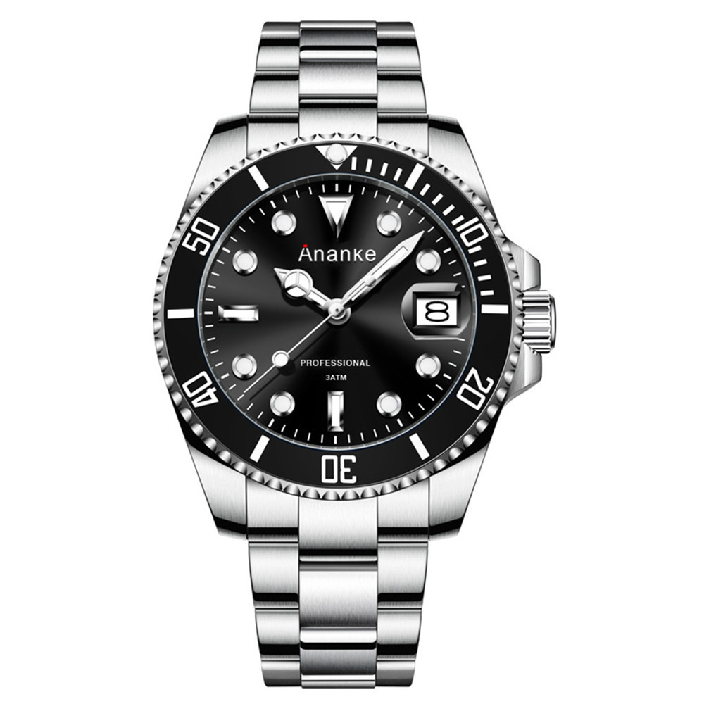 Ananke Men's Watch Green Water Ghost Night Glow Waterproof Non Mechanical Quartz Watch. 