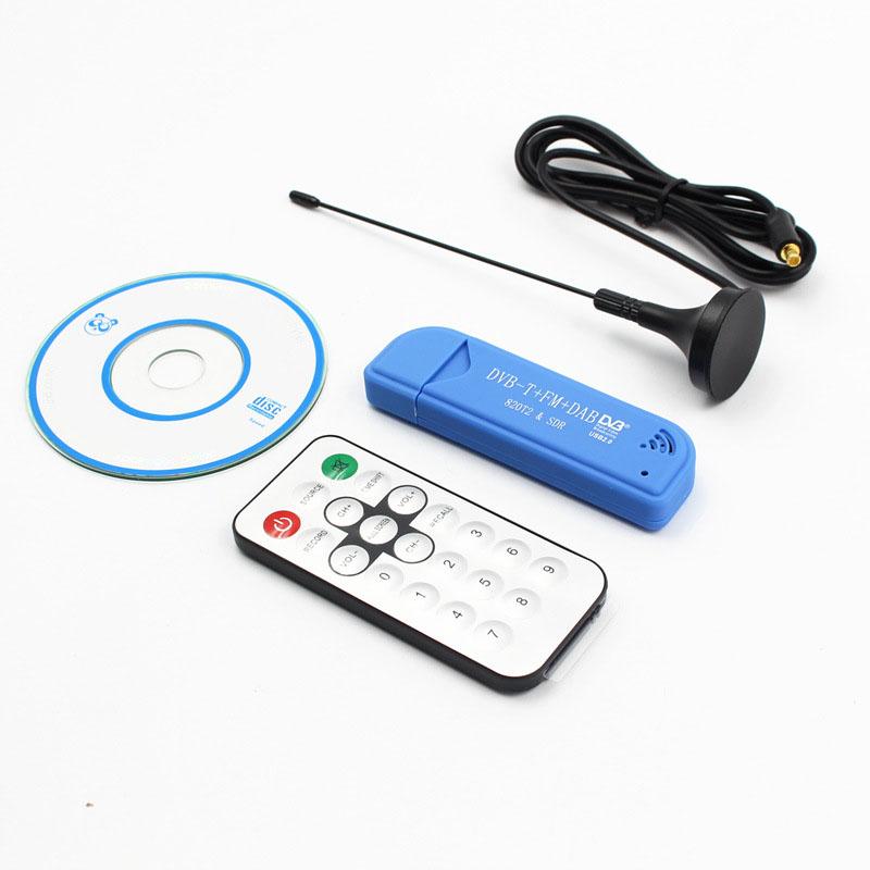 USB2.0 FM DAB DVB-T RTL2832U R820T2 RTL-SDR SDR Dongle Stick Digital TV Tuner Remote INFRARED Receiver with Antenna. 