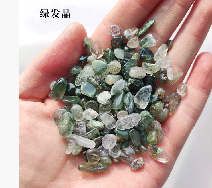 【Hannah Martin Store】Wholesale Natural Prehnite Green Grape Quartz Crystal Stone Decoration Natural Quartz