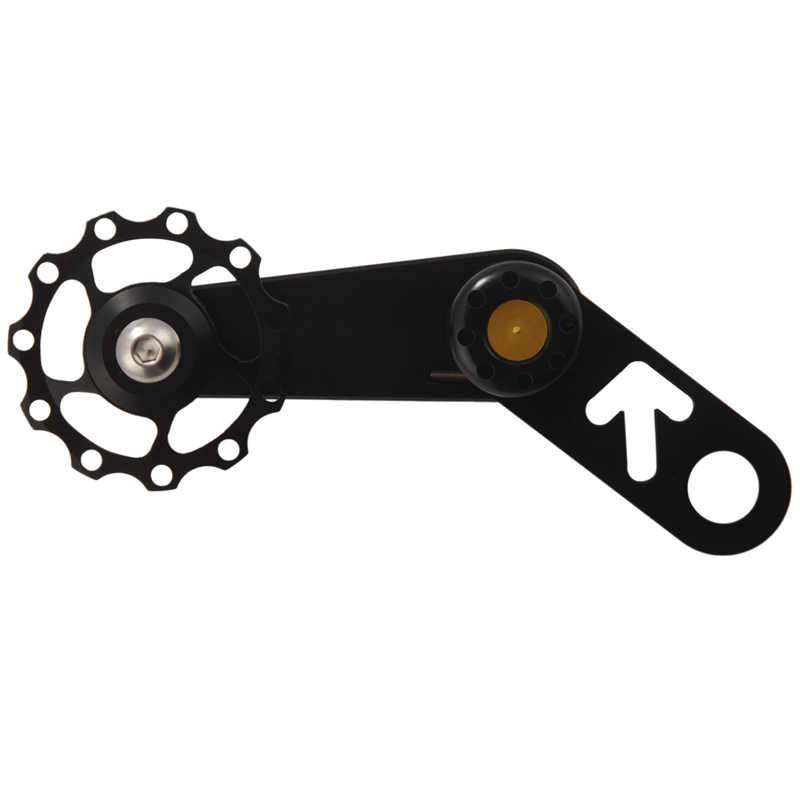 Folding Bike Chain Tensioner Bicycle Guide Wheel Single Speed Rear Derailleur Chain Tensioner with Sprocket