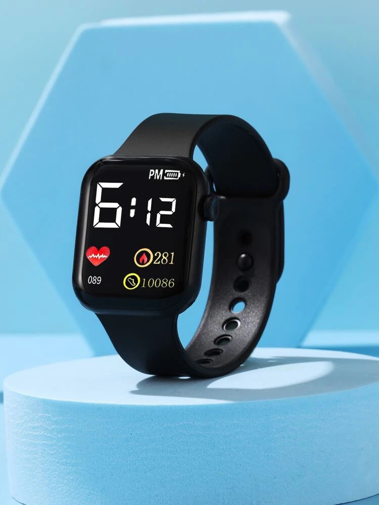 LED Digital Fashionable Luxury Silicone Band Sports Colourful Belt