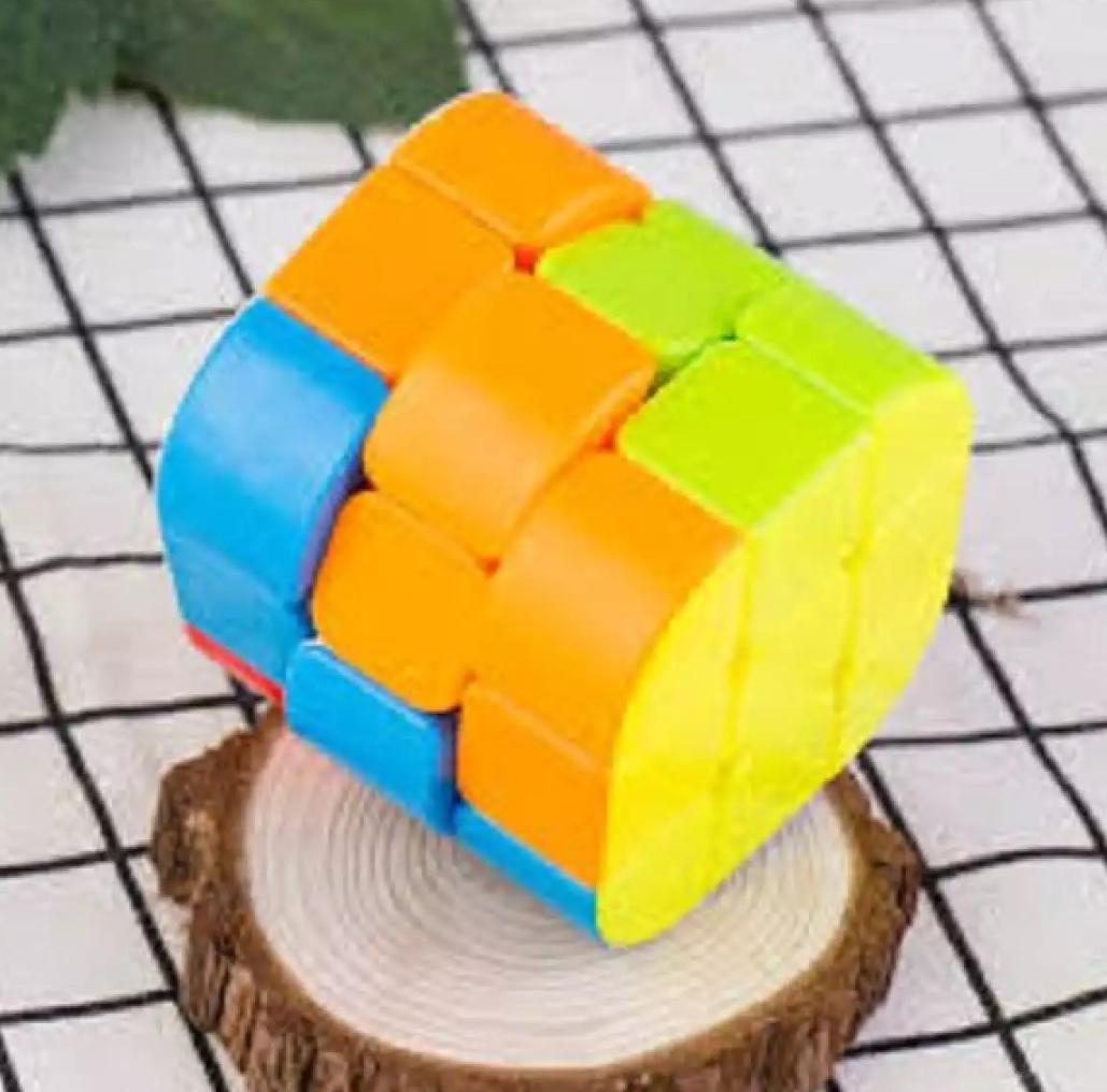 3x3 Speed Magic Rubik Cube Puzzles, Cylinder. 