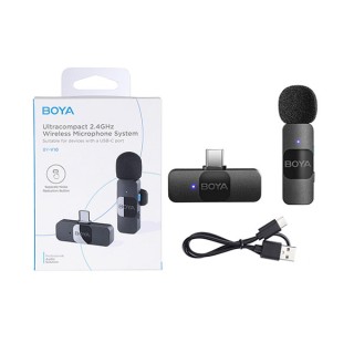 BOYA BY-V10 Ultracompact 2.4GHz Wireless Microphone System for Type-C Device