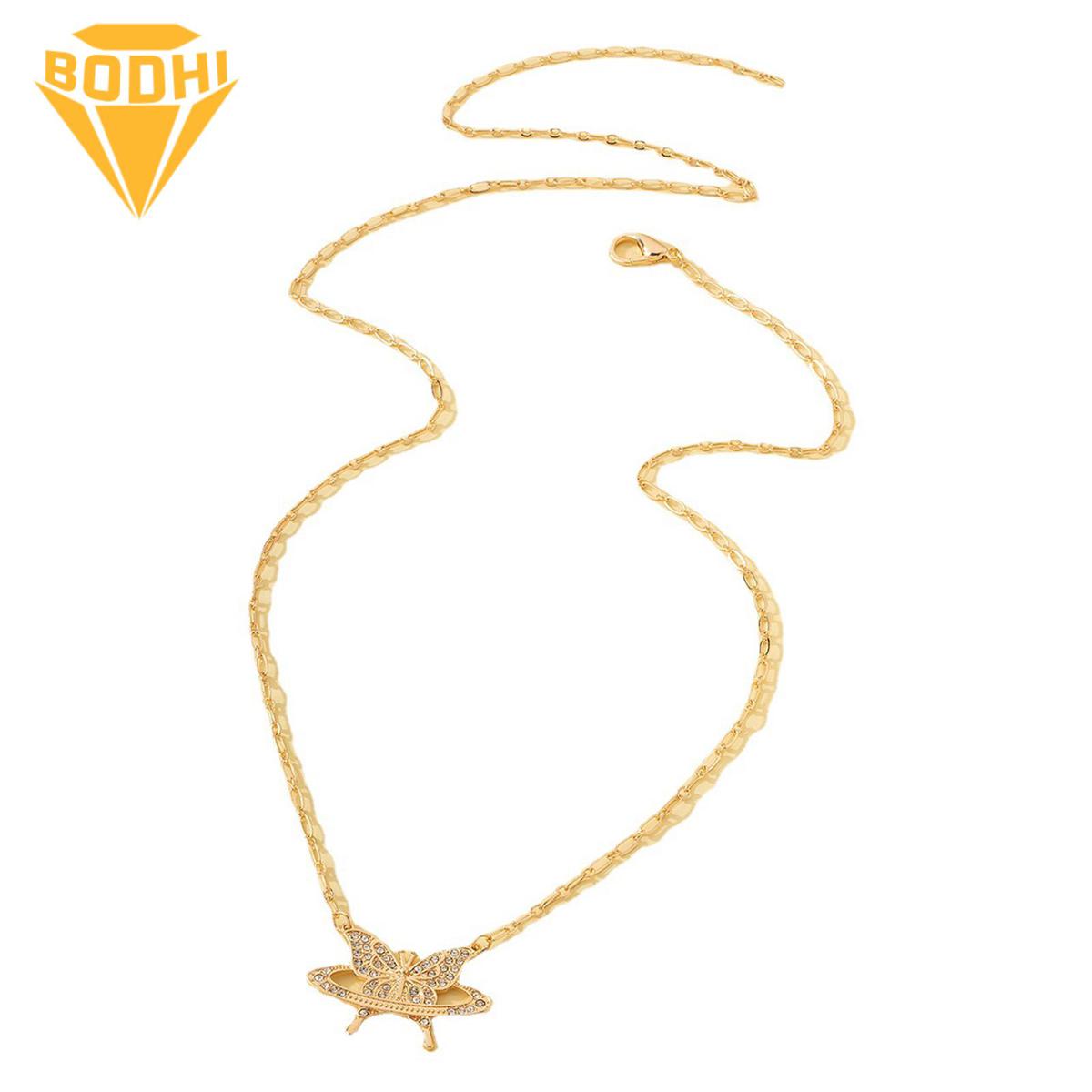 (New) Bodhi body chain elegant luxury noctilucent butterfly wait chain