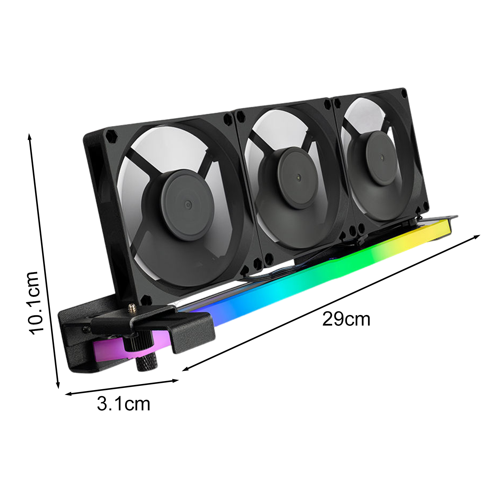Graphics Card Fan Bracket Argb Gpu Cooler Bracket with 3 Fans for Universal Video Card Support Buyers' Top Choice Argb Graphics Card Cooler. 