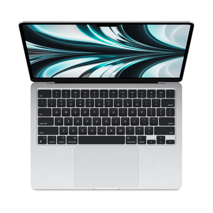Apple MacBook Air M2 CHIP 8-CORE CPU 8-CORE GPU 13.6-inch Liquid Retina display with True Tone 8GB RAM 256GB SSD. 