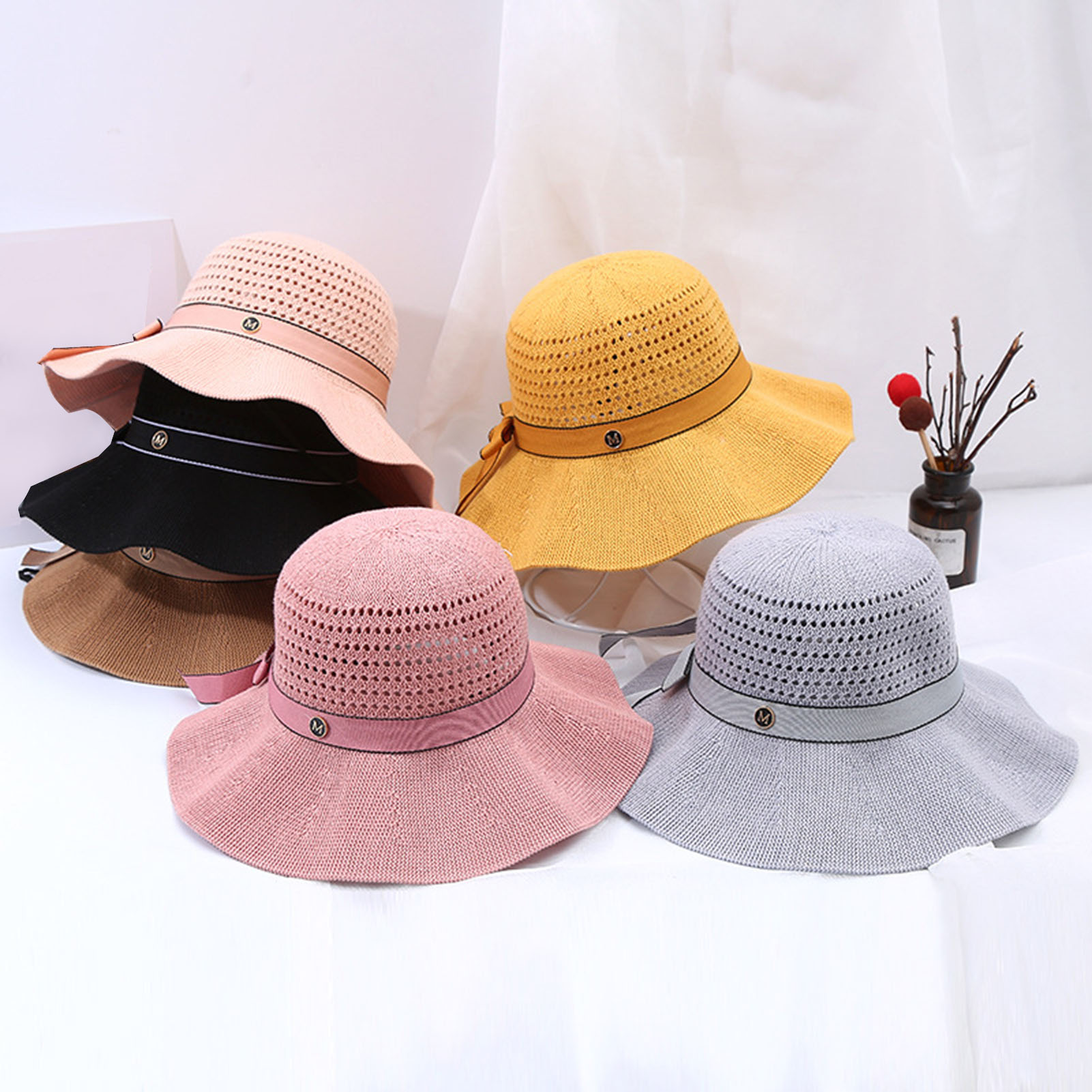 women's scala bow packable floppy hat