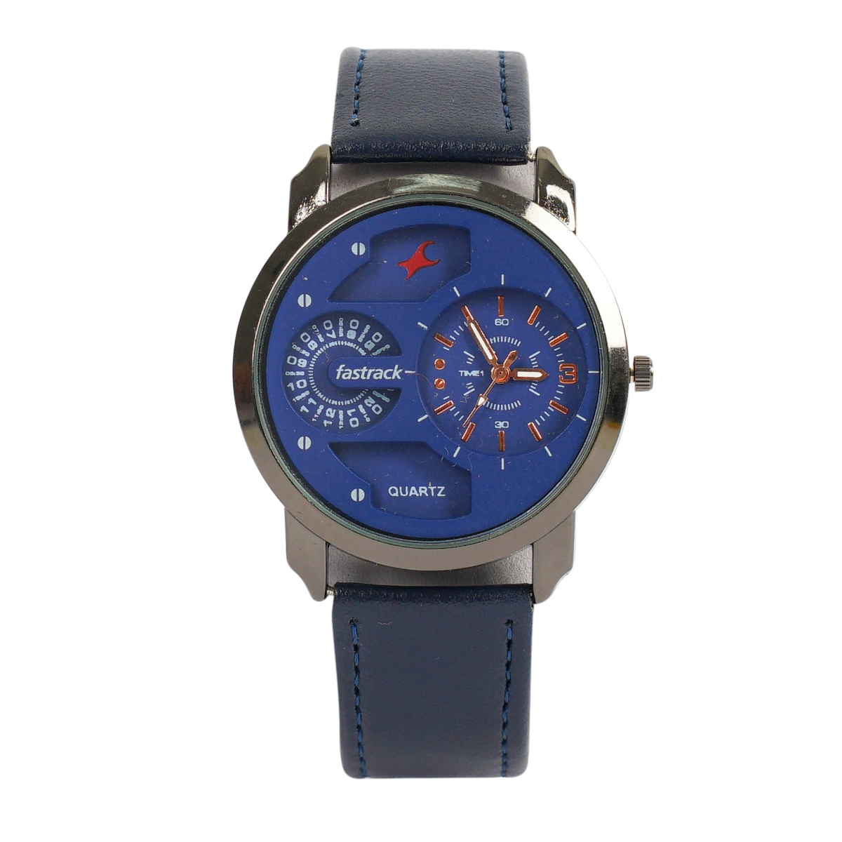 New Leather Analog Sports Watch for Men -  with a round shape and a pu leather strap with men's standard size. 