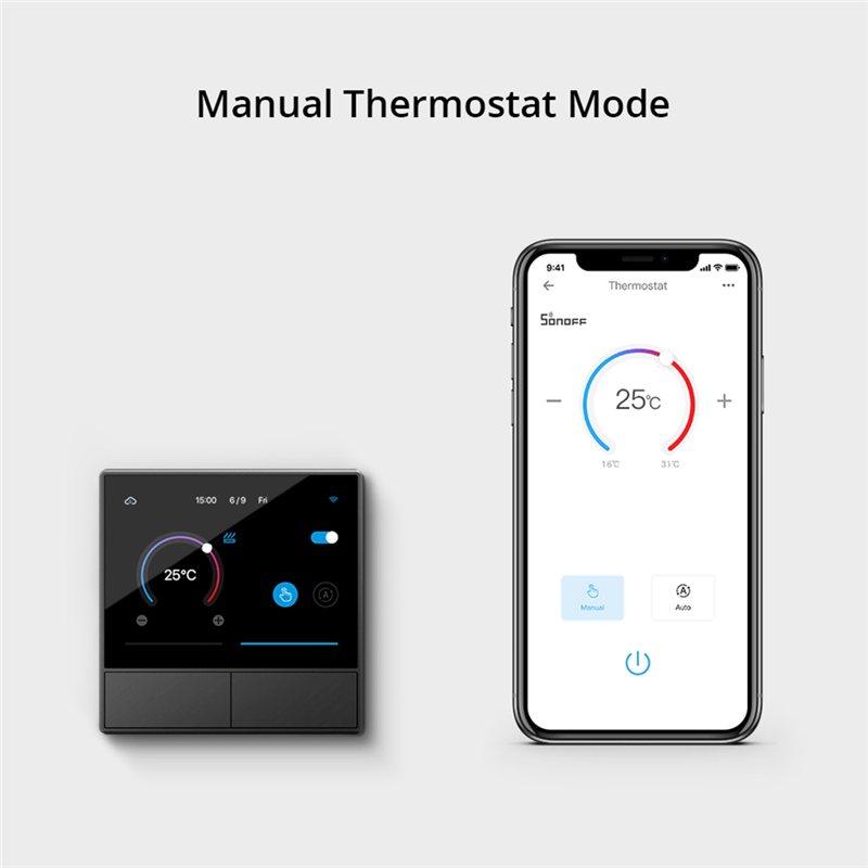 SONOFF NSPanel Smart Scene Wall Switch Integrated HMI Touch Screen Panel Home Automation Thermostat Durable Easy to Use EU Plug. 