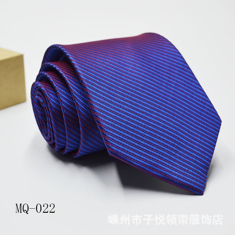 Loldeal Men's Business Tie Polyester Yarn-Dyed Jacquard Tie Formal Wear 8Cm Tie Custom Logo. 