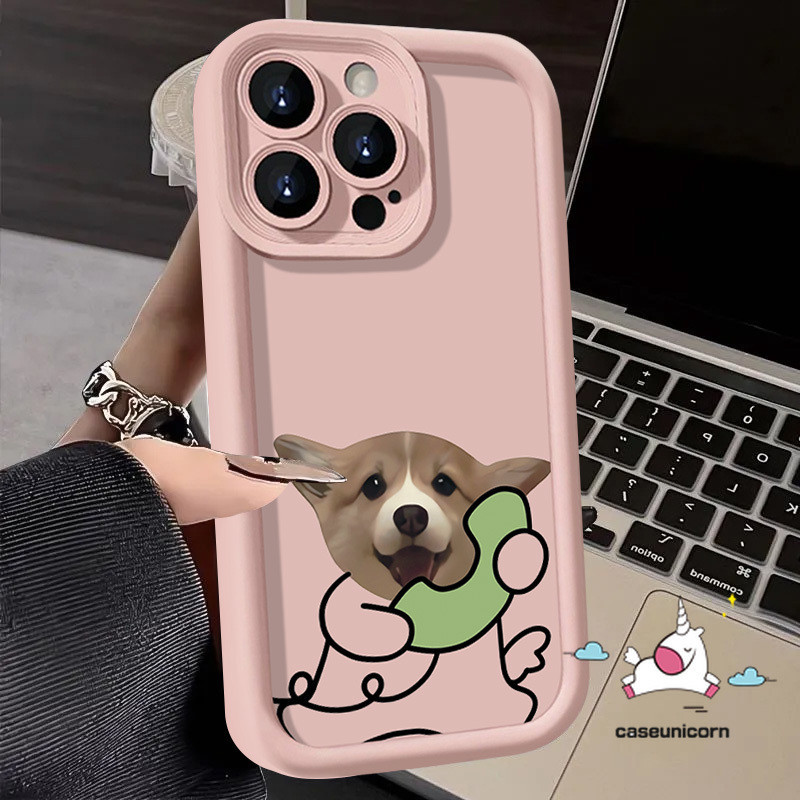 Simple Cute Kitten Puppy Angel Eye Case For Redmi 9A 13C 12C 12 10C 9 9C NFC 10A 9T A2 A1 Redmi Note 10s 12 11s 9 8 11 10 Pro Max Poco M3 X5 C55 Mi 11 Trendy Cartoon Couples Cover. 