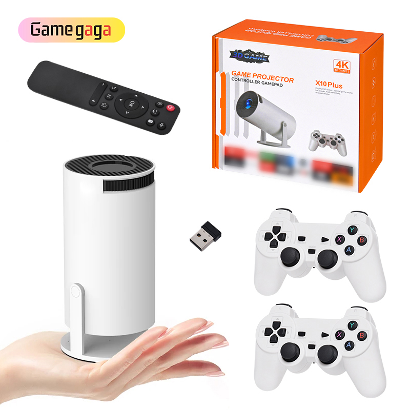 X10 Plus Game Projector Game Console 64gb Portable Projector 4k. 
