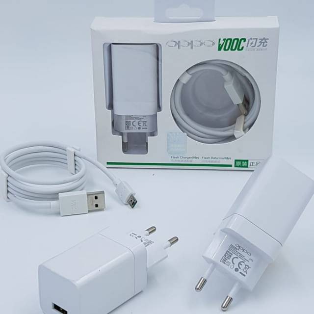 Oppo Super VOOC Charger For F3, F3 Plus F1s F1 F5 F7 F9 F11 F11 Pro Fast Charging with Micro USB Cable. 