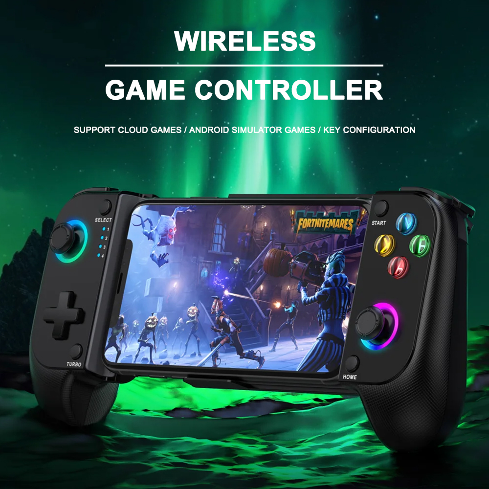 Saitake 7007F RGB Wireless Bluetooth Connection For Cloud Gaming Switch/Android/iOS Mobile Phone Hall effect Gamepad