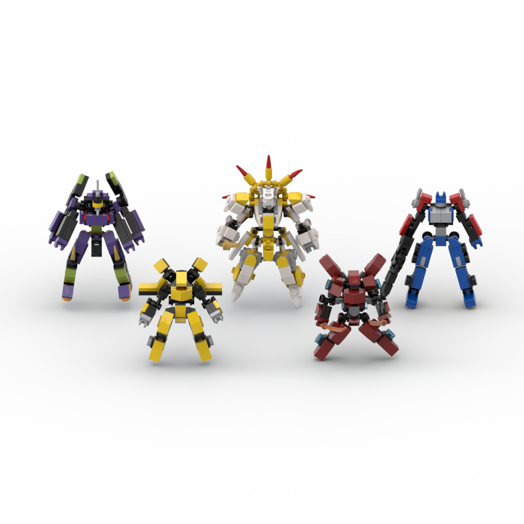 Original Design Mech Warrior Building Blocks MOC small mecha exoskeleton For Armor Robots Anime Figure Model Toys KankongAgu. 