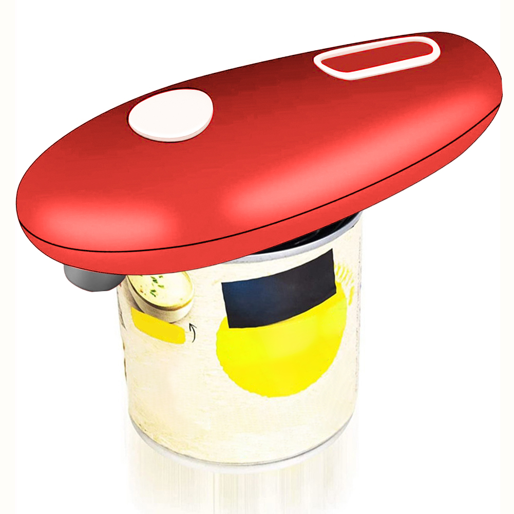 Electric Can Opener Battery Operated One-Touch Can Opener Space Saver Automatic Can Opener for Canned Food. 