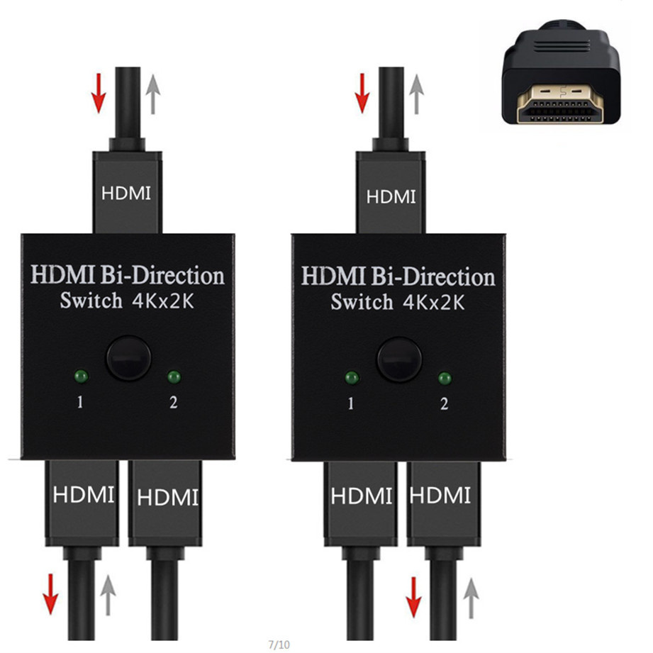 CUANFEN 4K 2K 3x1 HDMI Cable Splitter HD 1080P Video Switcher Adapter 3 Input 1 Output Port HDMI Hub for Xbox PS4 DVD HDTV PC Laptop TV. 