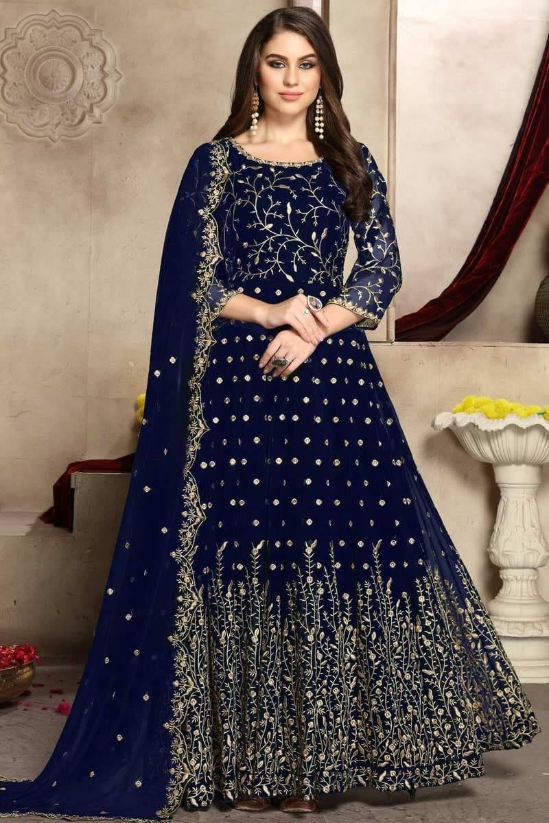 three piece blue colour
