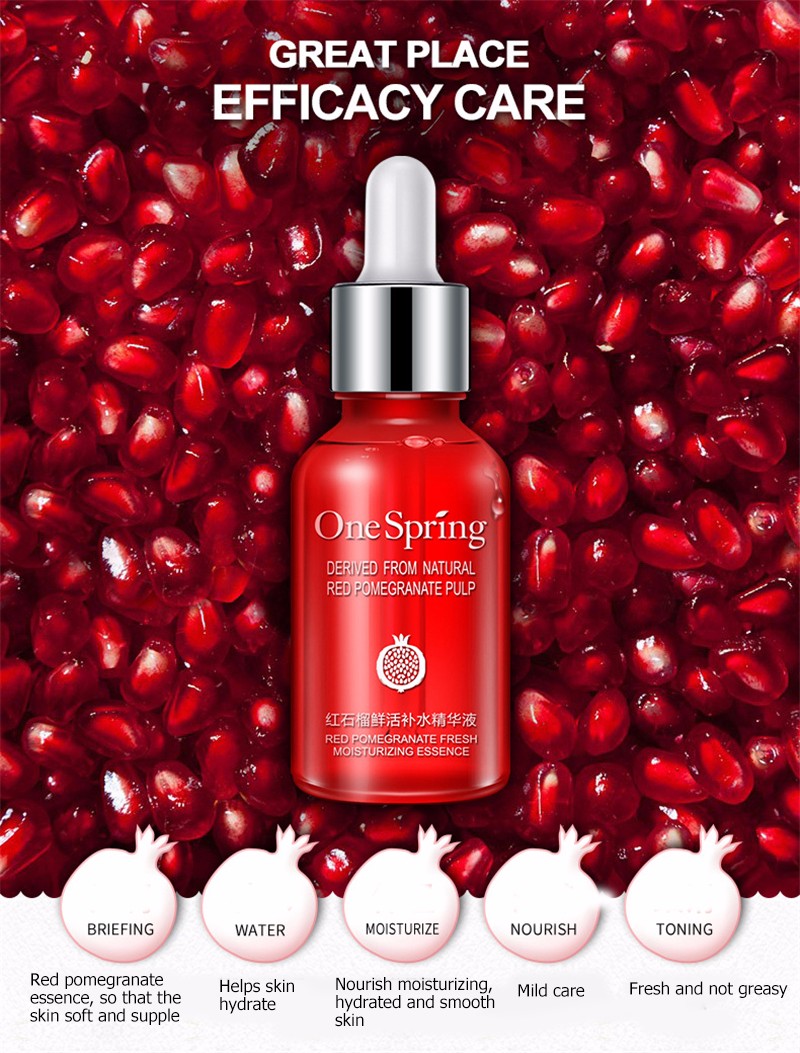 One Spring Red Pomegranate Nourishing Moisturizing Essence Serum-15 ml. 
