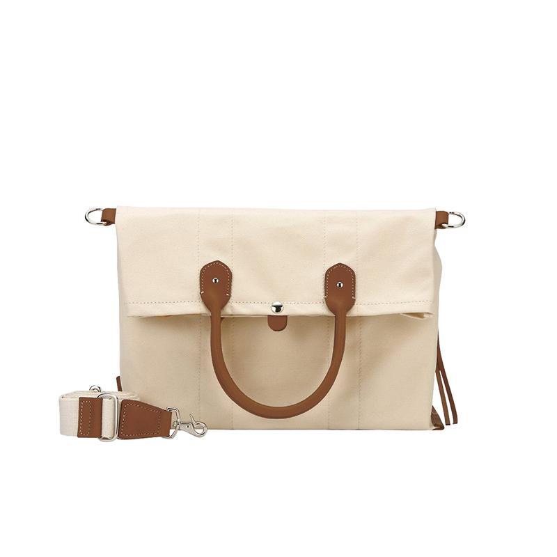 Thirty Yuan Jiang Shuying Wang Manni Internet Celebrity Same Style Crossbody Bag Fashion Shoulder Bag Large Capacity Canvas Briefcase