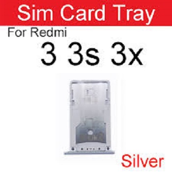 Xioami Mi Redmi 3s Silver Color SIM Card Holder Tray
