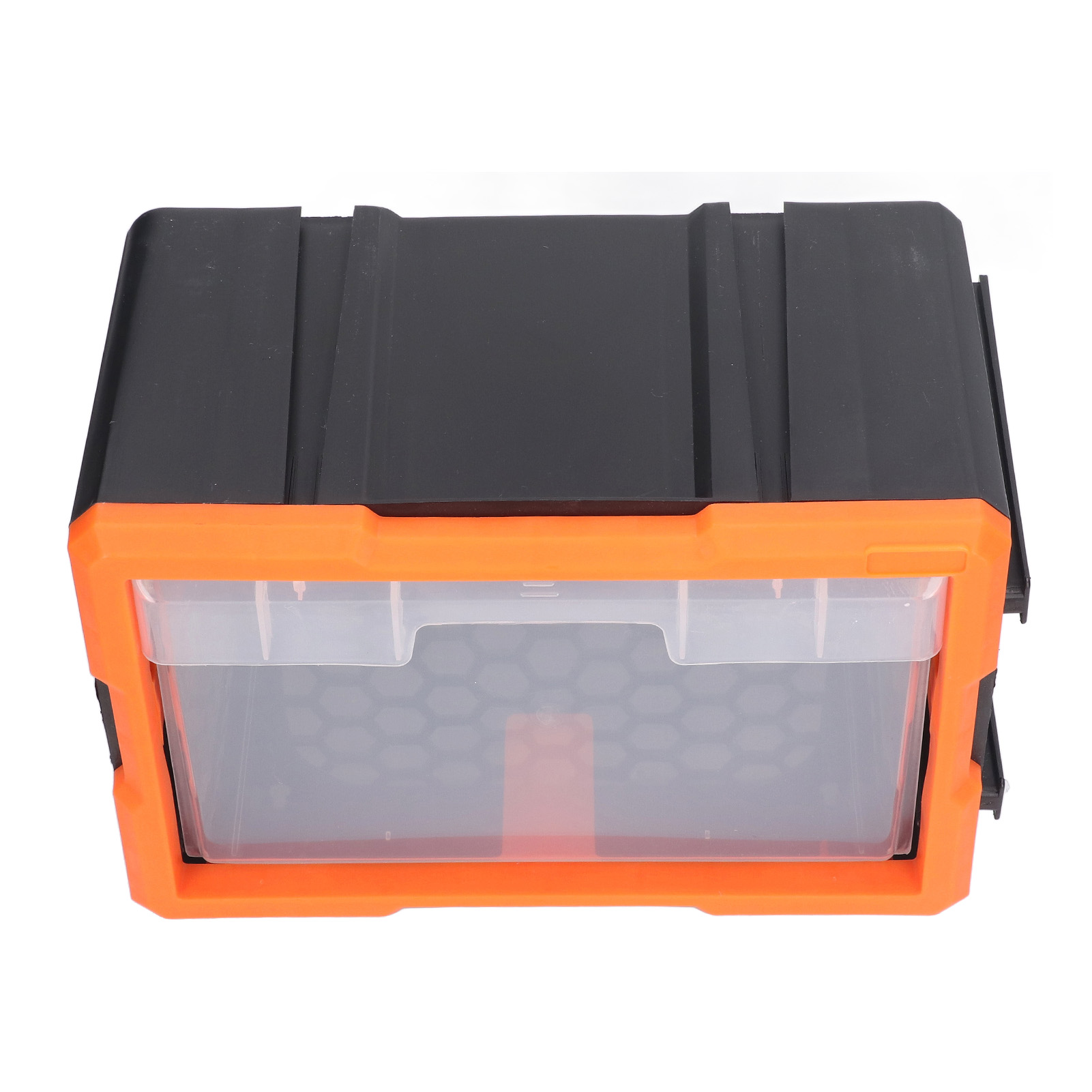 Electronic Component Storage Drawer Wall Mount Versatile Combined Parts Box Securely Stackable Translucent for DIY Tool Bits. 
