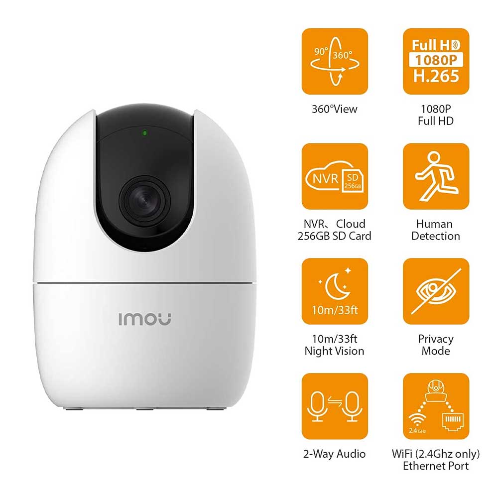 Imou Ranger 2 - 3MP - 2K IP Camera with 360 Degree Coverage | 2 Year brand warranty by Imou. 