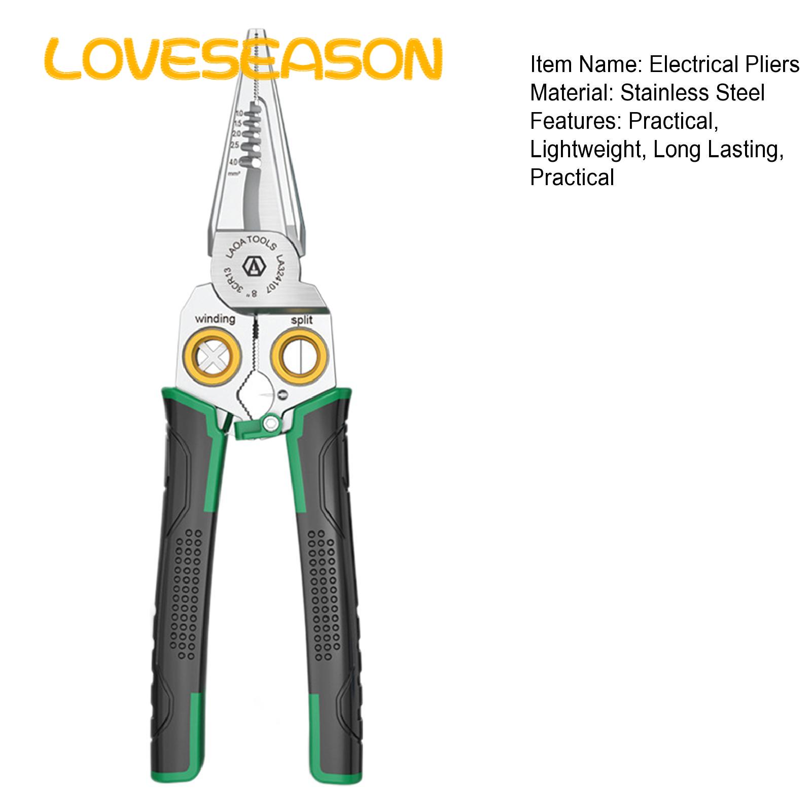 Cable Insulation Remover Compt Multi-function Wire Stripping Pliers with Non-slip Handle Professional Electrical Tool for Easy Stripping rle Durable Professional Wire Stripping Tool. 