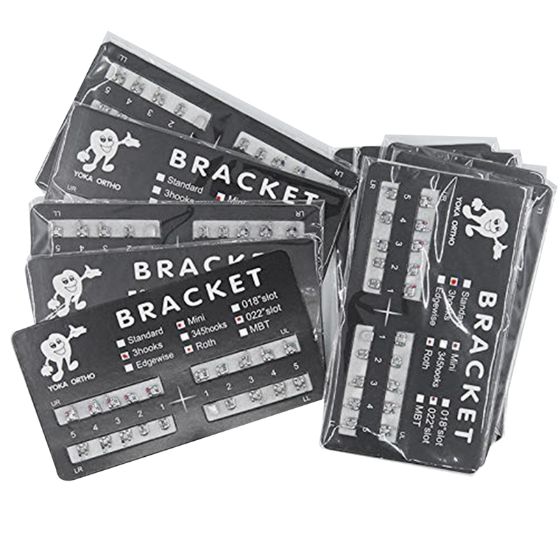 Fake Braces Braces Wax Braces Kit 10 Sheets/Pack 200 Pcs of Brackets Mini 0.022 with Hook 3