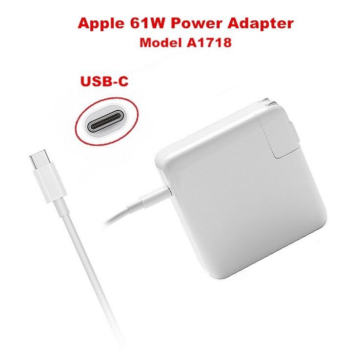 MacBook 61W USB-C Power Adapter Type-C PD Fast Charger For Latest Mac  Book pro 13inch A1706 A1707 A1708 A1718