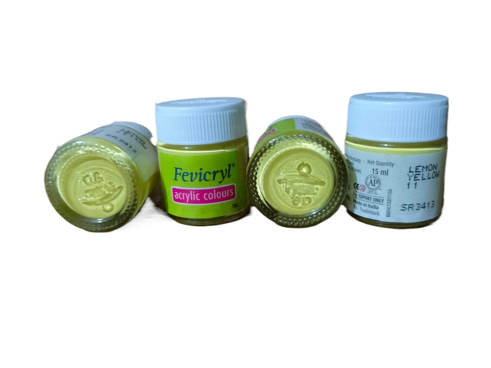 Fevicryl Acrylic Color (Lemon Yellow)- 10 ml, Product Of Fevicol, Made In India