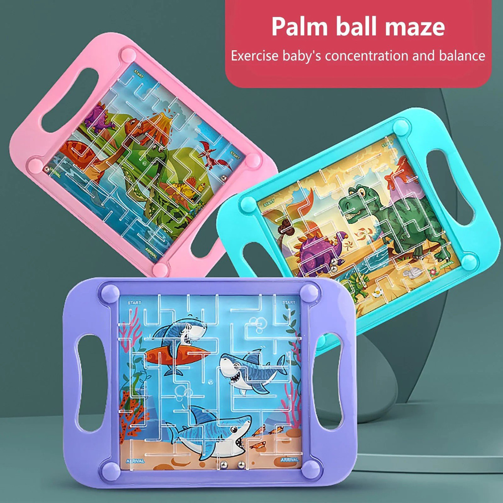 Maze Puzzle Double Balance Ball Board Game For Kids Brain Game Children 3D Educational Toy