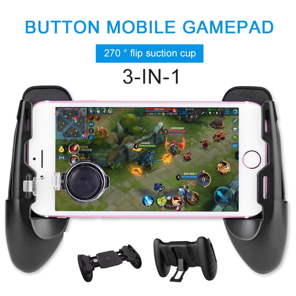 Cell Phone Smartphone Gamepad Joystick For Control Controller Triggers Pubg Mobile Accessories Console Game Pad Gaming Cellphone. 