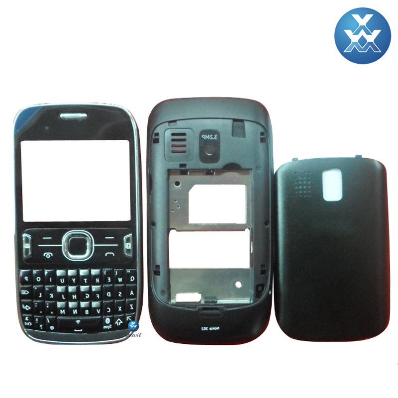 Nokia 302 Front & Back Side Mobile Housing / Casing / Cashing with Body & Keypad. 