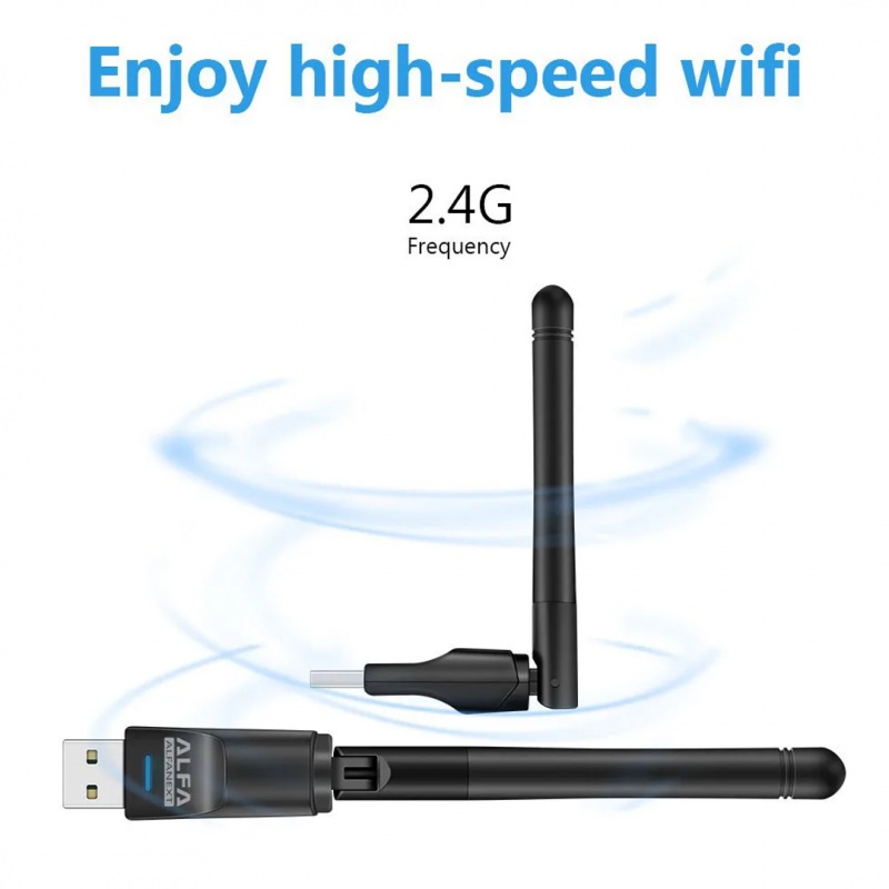 Alfa Net WiFi Fixed 3DBi Antenna Wireless-N USB Adapter. 