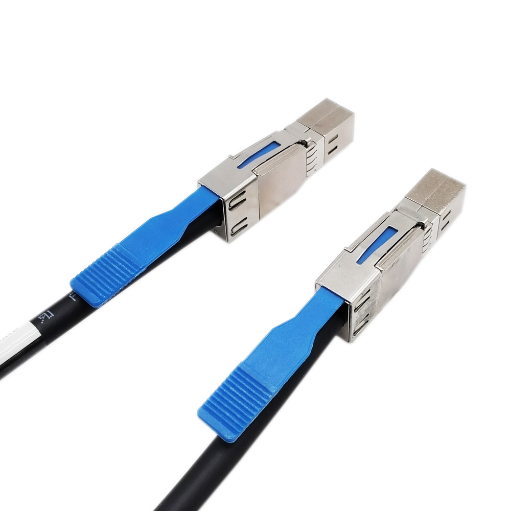 Mini Multilane 4X 12 Gb/s Shielded Cage Cable,SFF 8644 TO SFF8644 Mini SAS Cable,Hard Disk Server Data Sync Transmission Cable. 