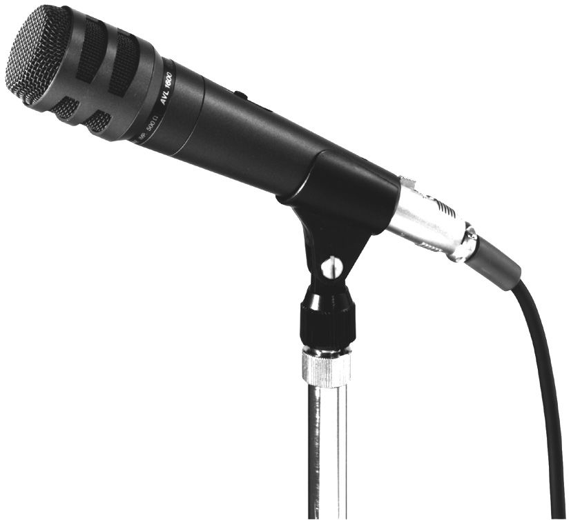 TOA DM-1200 Unidirectional Microphone with XLR Cable Black. 