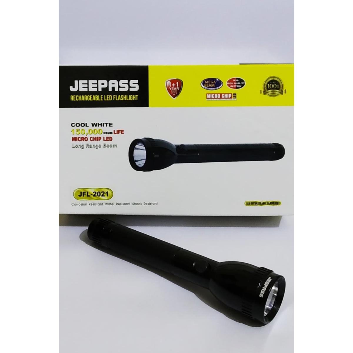 Jeepass শক্তিশালী led টর্চ লাইট টর্চলাইট, দীর্ঘ দূরত্ব led টর্চলাইট রিচার্জেবল led টর্চ লাইট JFL-2021 - torch light. 