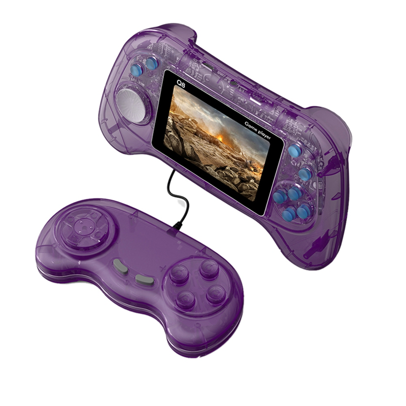 Q8 Handheld Game Console 3.0 Inch Screen 800-In-1 Classic Games 2 Player Support TV Connection for Kids Children C. 
