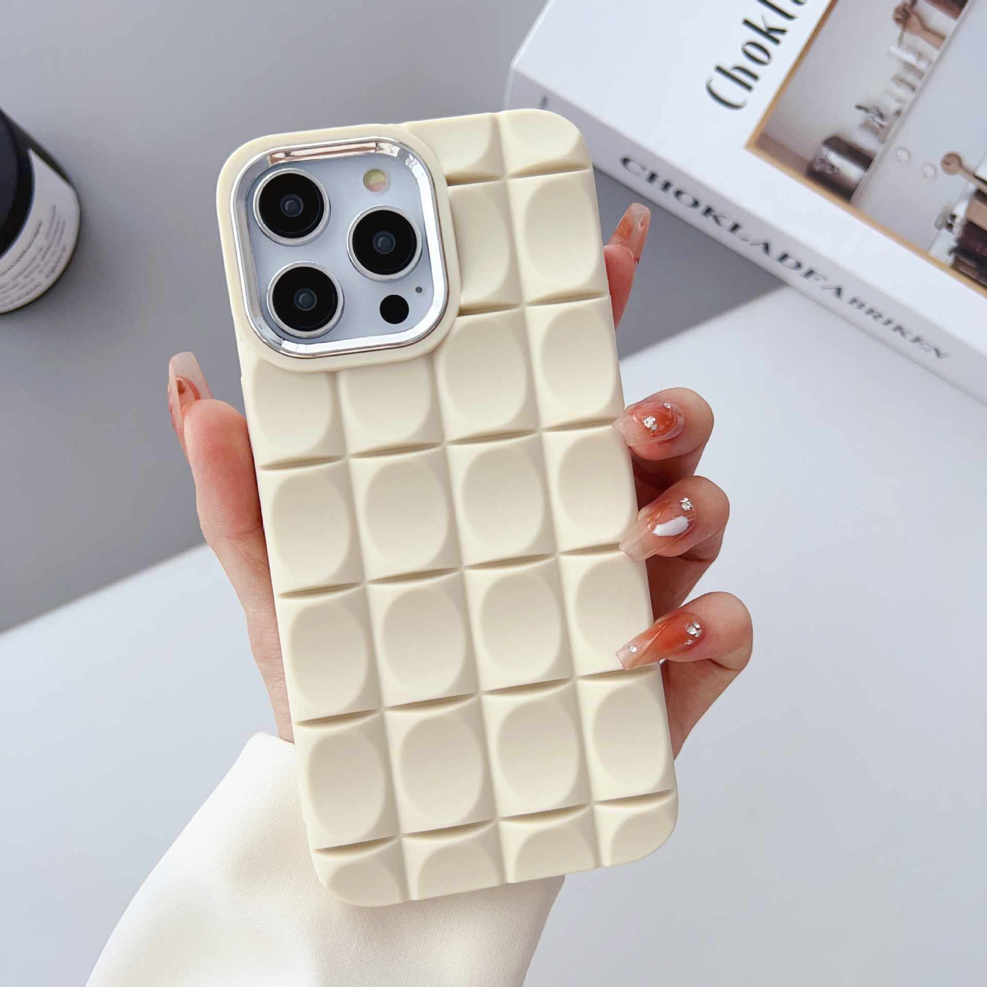 Cute 3D Cubic Soft Bubble Silicone Phone Case For iPhone. 