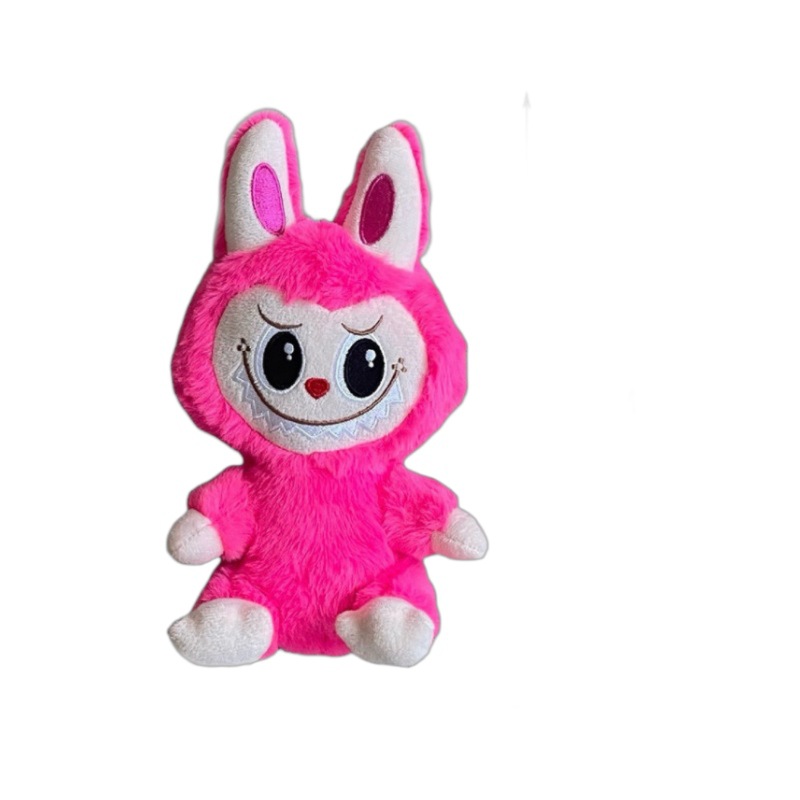 Cross-Border New Automobiles Curtain Cloth Cute Color labubu Pop Mart Stuffed Plush 8 Inch Doll Wholesale in Stock. 