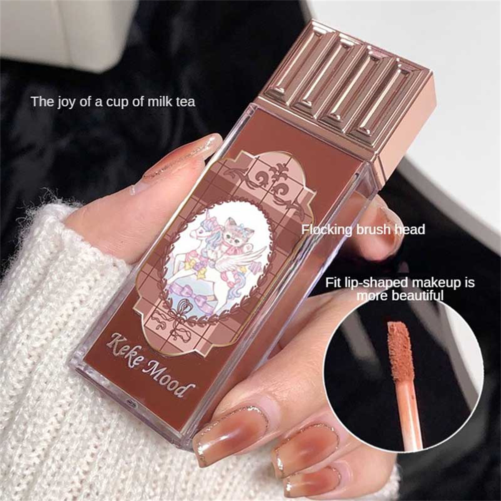 Keke Mood Chocolate Cloud Lipstick Lip Cream Delicate Lightweight Silky Matte Easy To Color Not Easy To Faint Fade Lipstick. 