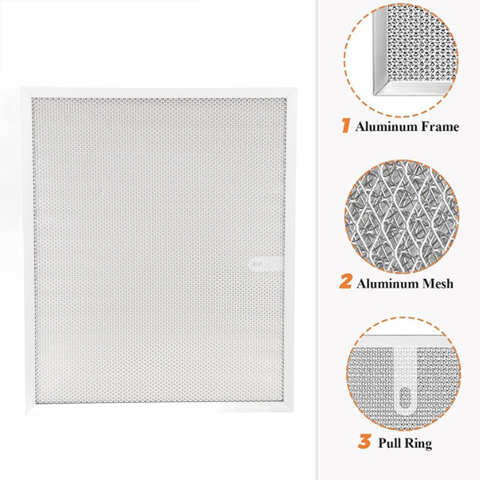 99010299 11.9 X 14-1/4 X 3/8 in Range Hood Filter Grease Range Hood Filter for Kitchen Hoods. 