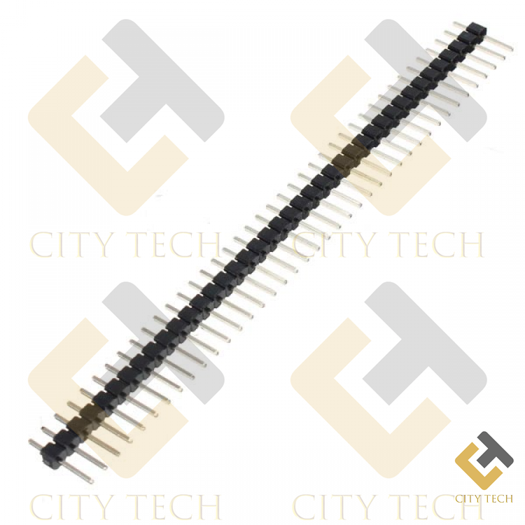 2Pcs- MALE 40×1 ROW Male Header Pin 40×1 Straight Pins Single Row 2.54mm Pitch Pin Male Header Connector Cables Strip For Breadboard Friendly. 