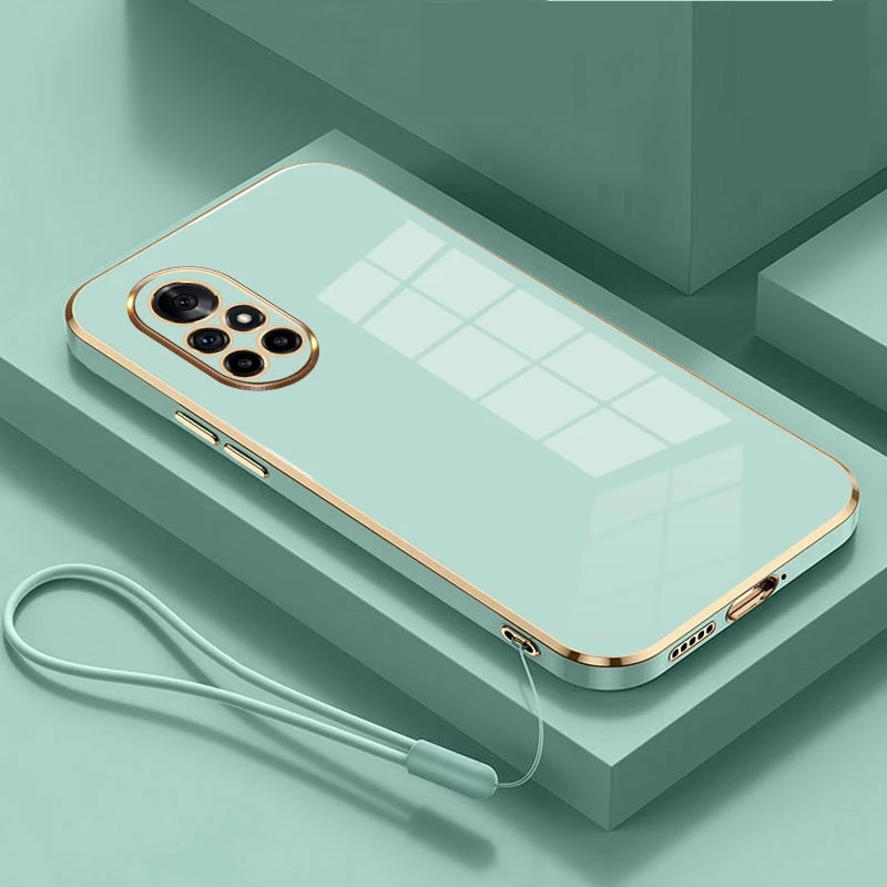 For Huawei nova 8 Case Huawei nova 8 Pro Cover ANG-LX1 ANG-LX2 Phone case Luxury Square Plating Shockproof NOVA8 pro Back Cover. 